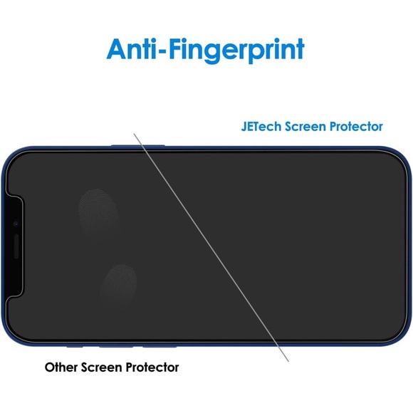 JETech Screen Protector for iPhone 12/12 Pro 6.1-Inch, Tempered Glass Film - Picture 6 of 6